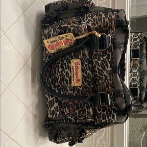 Betsey Johnson Leopard Print Tote Bag